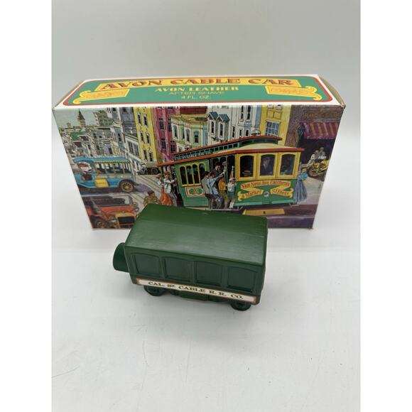 Vintage Avon California Cable Car Wild Country After Shave Decanter Original New - Picture 5 of 6